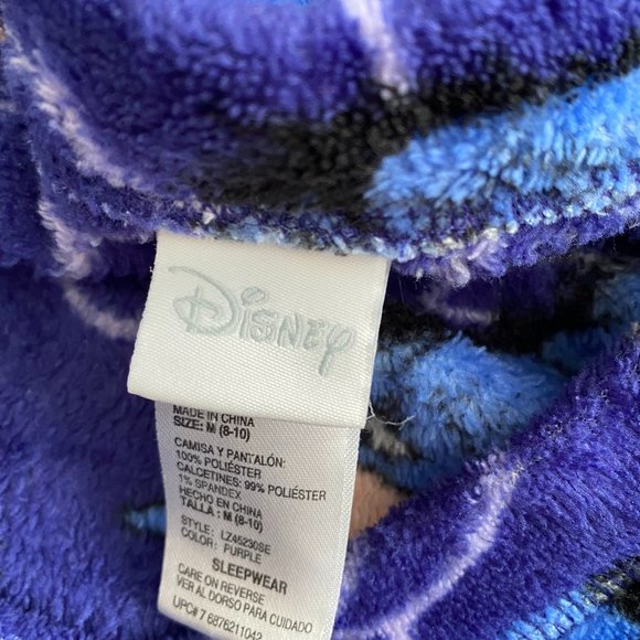 Woman's DISNEY Eeyore Purple&Blue Plush PJs Size M(8-10) - Picture 3 of 6